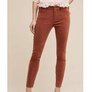 Anthropologie | Pilcro Script Velvet Corduroy Skinny Pants